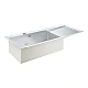 Мийка для кухні K1000 80-S 116/52 1.0 чаша ліворуч Grohe 31581SD1 нержавіюча сталь