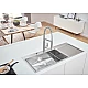 Мийка для кухні K1000 80-S 116/52 1.0 чаша ліворуч Grohe 31581SD1 нержавіюча сталь