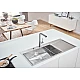 Мийка для кухні K1000 80-S 116/52 1.0 чаша ліворуч Grohe 31581SD1 нержавіюча сталь