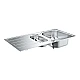 Мойка для кухни K200 60-S 96.5/50 1.5 rev Grohe 31564SD1 нержавеющая сталь