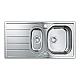 Мойка для кухни K200 60-S 96.5/50 1.5 rev Grohe 31564SD1 нержавеющая сталь