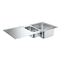 Мийка для кухні K500 60-S 100/50 1.5 rev Grohe 31572SD1 нержавіюча сталь