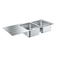 Мийка для кухні K500 80-S 116/50 2.0 rev Grohe 31588SD1 нержавіюча сталь