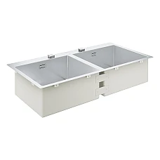 Мийка для кухні K800 120-S 102.4/51 2.0 Grohe 31585SD1 нержавіюча сталь