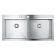 Мийка для кухні K800 120-S 102.4/51 2.0 Grohe 31585SD1 нержавіюча сталь