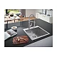 Мийка для кухні K800 60-S 51.8/51 1.0 Grohe 31583SD1 нержавіюча сталь