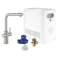Змішувач для кухні (система фільтрації) Grohe Blue Professional 31326DC2 суперсталь