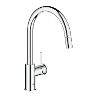 Змішувач для мийки одноважільний Grohe BauClassic 30573000 хром