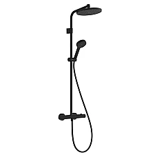 Душова система з термостатом Hansgrohe Activera S 240 1jet EcoSmart 28078670 чорний матовий
