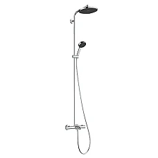 Душевая система с термостатом Ecostat Fine Hansgrohe Activera S 240 1jet EcoSmart 28871000 хром