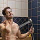 Душевой набор со стойкой 90 см Hansgrohe Activera Select S 2jet EcoSmart 28046670 черный матовый