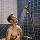 Душевой набор со стойкой 90 см Hansgrohe Activera Select S 2jet EcoSmart 28046670 черный матовый