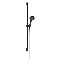Душевой набор со стойкой 90 см Hansgrohe Activera Select S 2jet EcoSmart 28046670 черный матовый