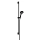 Душевой набор со стойкой 90 см Hansgrohe Activera Select S 2jet EcoSmart 28046670 черный матовый