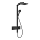 Душевая система Hansgrohe Raindance Alive Q 210/340 1jet с ShowerSelect Comfort 24580670 черный матовый