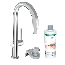 Смеситель кухонный сет из Harmony Hansgrohe Aqittura M91 FilterSystem 210 76801000 Chrome