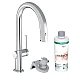 Смеситель кухонный сет из Harmony Hansgrohe Aqittura M91 FilterSystem 210 76801000 Chrome