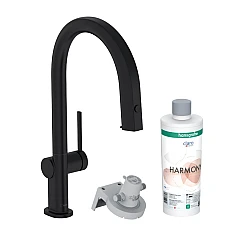 Смеситель кухонный сет из Harmony Hansgrohe Aqittura M91 FilterSystem 210 76801670 Matt Black