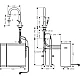 Змішувач для кухні з висувним виливом Hansgrohe Aqittura M91 SodaSystem 210 76836000 Chrome