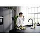 Змішувач для кухні з висувним виливом Hansgrohe Aqittura M91 SodaSystem 210 76836670 Matt Black