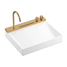 Умывальник с бронзовым смесителем 580x475 Hansgrohe Avalegra AquaUnit QuickClean+ 22472140