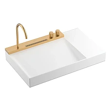 Умивальник 780x475 Hansgrohe Avalegra AquaUnit QuickClean+ зі змішувачем 22473140 бронза
