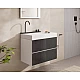 Умывальник 780x475 Hansgrohe Avalegra AquaUnit QuickClean+ со смесителем 22473340 черный хром