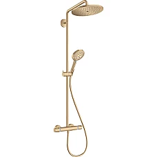 Душевая система 1jet Showerpipe с термостатом Brushed Bronze HANSGROHE Croma Select S 280 26890140