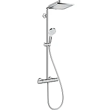Душова система EcoSmart 240 1jet з термостатом 9 л/хв HANSGROHE Crometta E Showerpipe 27281000