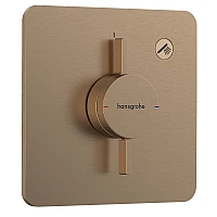 Смеситель скрытого монтажа на 1 функцию Hansgrohe DuoTurn Q 75614140 Brushed Bronze