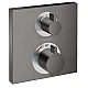 Термостат прихованого монтажу двох режимний Brushed Black Chrome HANSGROHE Ecostat Square 15714340
