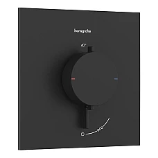 Термостат прихованого монтажу Hansgrohe Ecostat Comfort E 1 функція 33710670 чорний матовий