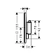 Термостат скрытого монтажа Hansgrohe Ecostat Comfort Q 1 функция 33712990 золото