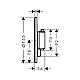 Термостат прихованого монтажу Hansgrohe Ecostat Comfort S 1 функція 33714340 чорний матовий хром
