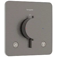 Термостат скрытого монтажа HANSGROHE Ecostat Comfort Q на 2 функции 33713340 черный хром