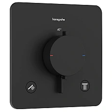 Термостат прихованого монтажу	HANSGROHE Ecostat Comfort Q на 2 функції 33713670 чорний матовий