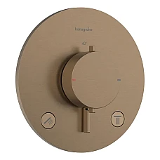 Термостат прихованого монтажу Hansgrohe Ecostat Comfort S 2 функції 33715140 бронза