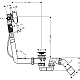 Сифон для ванны HANSGROHE Exafill 58113000