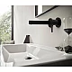 Змішувач для умивальника зі стіни Matt Black HANSGROHE Finoris 165 76051670