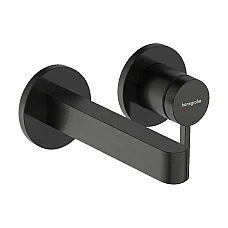 Змішувач для умивальника зі стіни HANSGROHE Finoris 165 76051340 чорний матовий хром