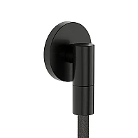 Шланговое подключение Hansgrohe FixFit Fine S с обратным клапаном 28882340 черный матовый хром