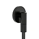 Шланговое подключение Hansgrohe FixFit Fine S с обратным клапаном 28882670 черный матовый