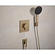 Шланговое подключение Hansgrohe FixFit Fine Е с обратным клапаном 28883140 бронза