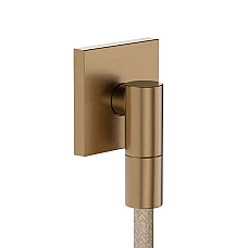 Шланговое подключение Hansgrohe FixFit Fine Е с обратным клапаном 28883140 бронза