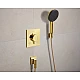 Шланговое подключение Hansgrohe FixFit Fine Е с обратным клапаном 28883990 золото