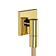 Шланговое подключение Hansgrohe FixFit Fine Е с обратным клапаном 28883990 золото