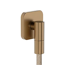 Шланговое подключение Hansgrohe FixFit Fine Q с обратным клапаном 28884140 бронза