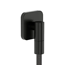 Шлангове під'єднання Hansgrohe FixFit Fine Q зі зворотнім клапаном 28884340 чорний матовий хром