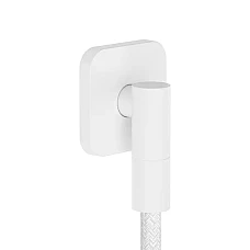 Шланговое подключение Hansgrohe FixFit Fine Q с обратным клапаном 28884700 белый матовый