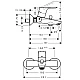 Змішувач для ванни HANSGROHE Focus 31940000 хром